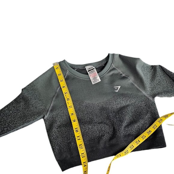 Gymshark Womens Adapt Ombre Seamless Long Sleeve Crop Top, Size Medium - Picture 7 of 7
